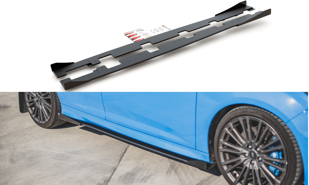 Taloneras Maxton Racing + flaps Ford Focus RS Mk3 2015/18