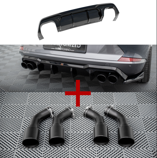 Difusor maxton v3 + Colas de escape reales Cupra Formentor