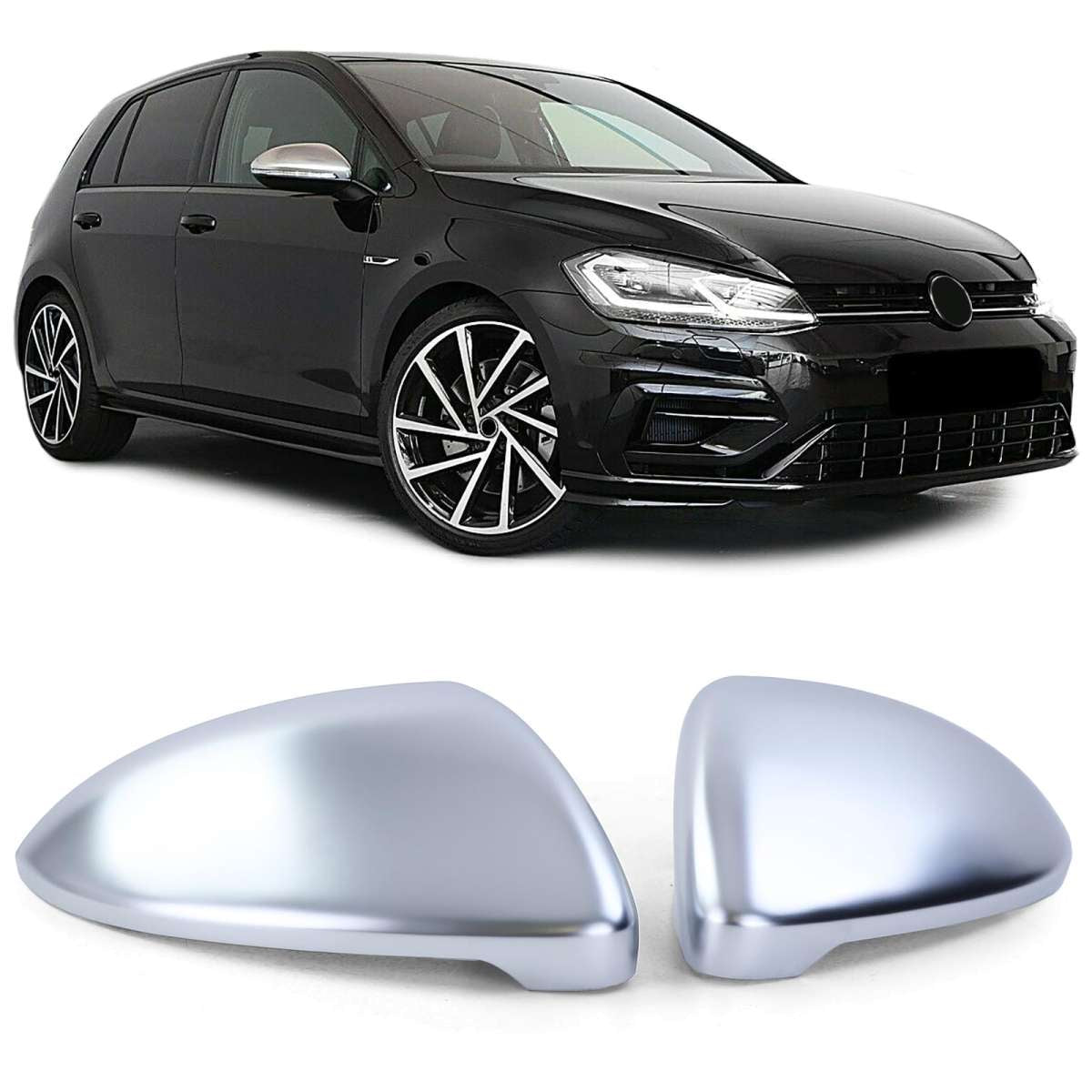 Espejos plateados golf mk7 todos