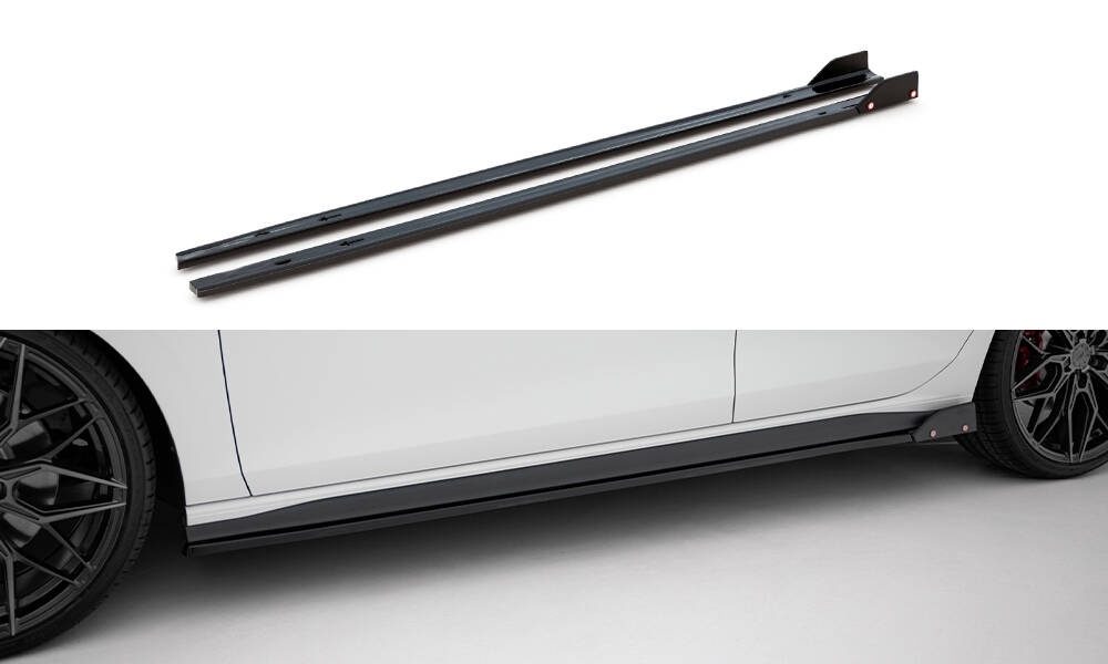 Taloneras Maxton V2 + flaps Golf Mk8 GTI / GTE / GTI Clubsport / GTD / R-Line  2020-