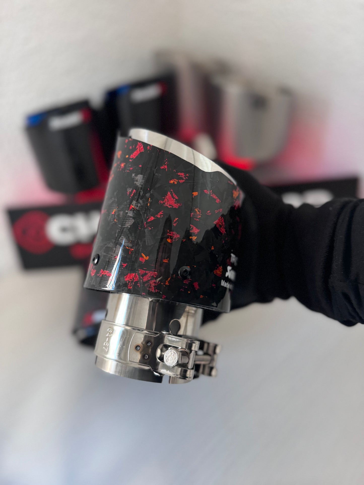 Cola individual Carbono Forjado + Rojo