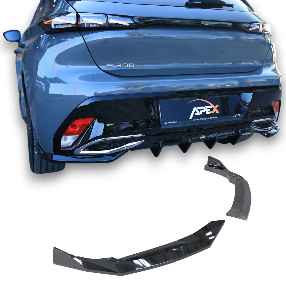 Añadido lateral Difusor Apex Peugeot 308 Gt 2021-