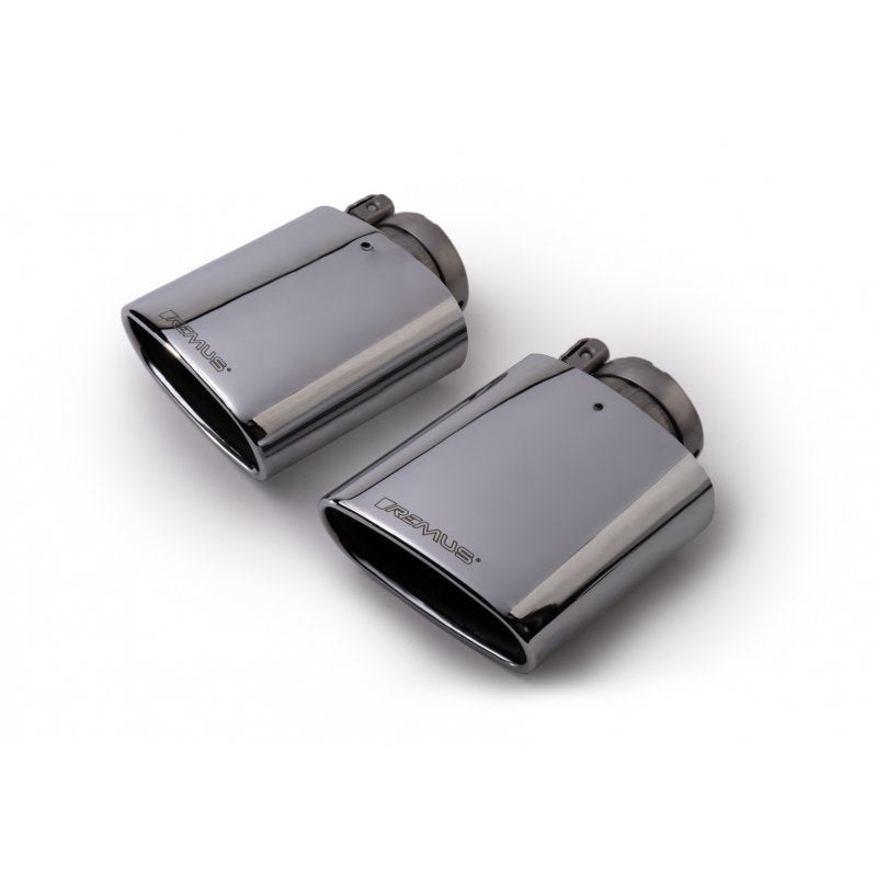 Set 2 Colas de escape Remus 142x72mm INOX