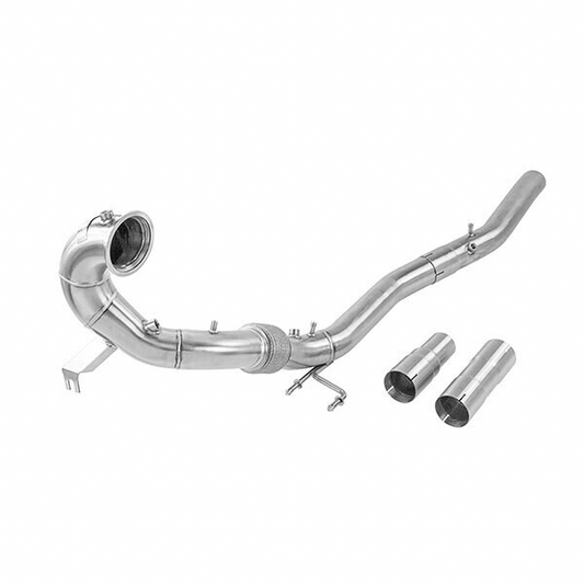 Downpipe descatalizada Alpha Competition para Golf Mk8 R y Audi S3 8Y (OPF)