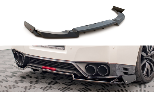 Añadido difusor maxton + flaps Nissan Gtr R35 2011/16