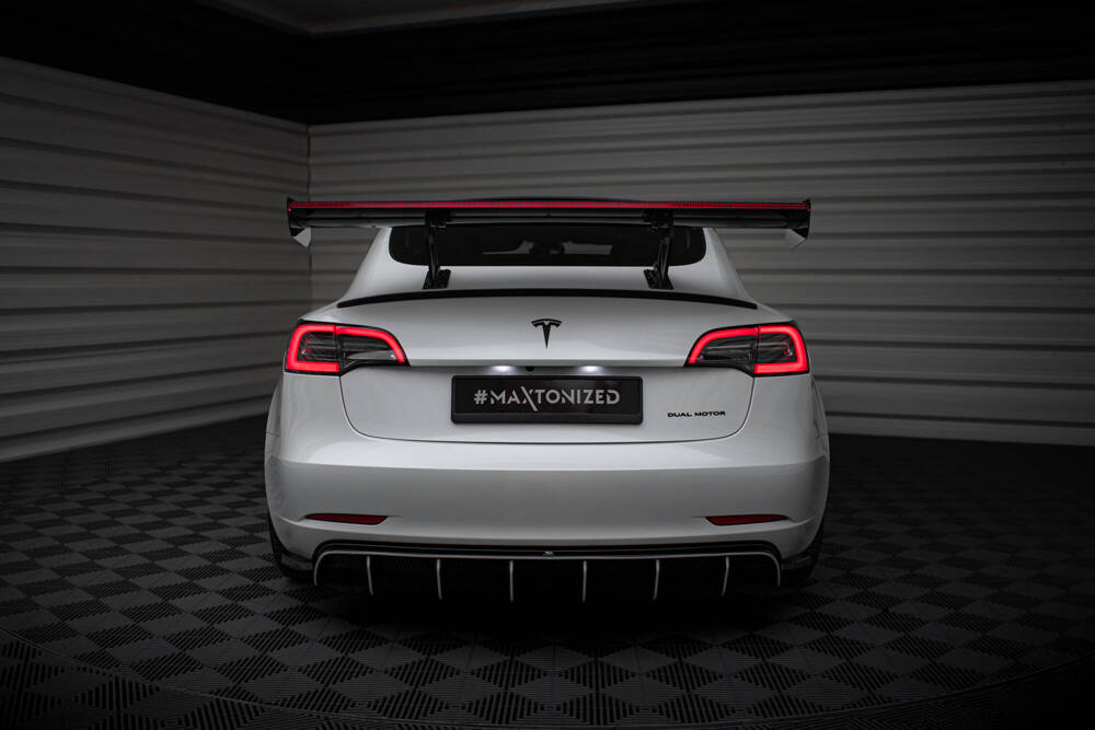 Aleron Carbono con Led Maxton Tesla Model 3 2017-