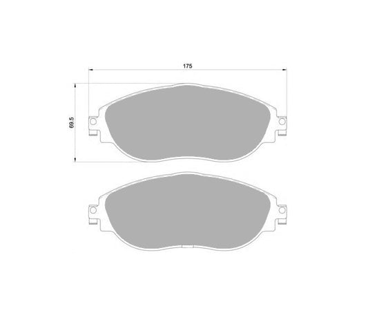 Pastillas delanteras PBS Protrack Cupra Leon 300 CV (monopiston)