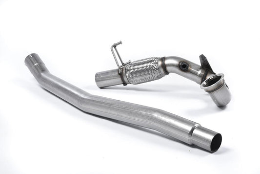 Downpipe Milltek descatalizada 2.0 TSI EA888 Gen 3 para Golf mk7 GTI, Audi A3/S3 y SEAT Leon FR/Cupra MQB