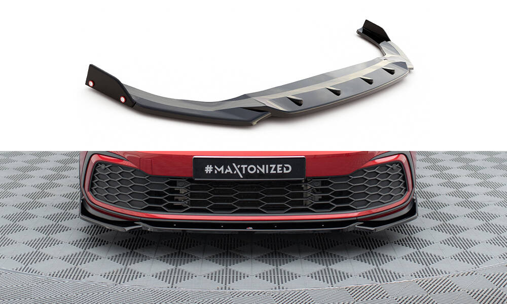 Lip Maxton V2 + flaps Golf mk8 GTI / GTE / GTD / R-Line 2020/24