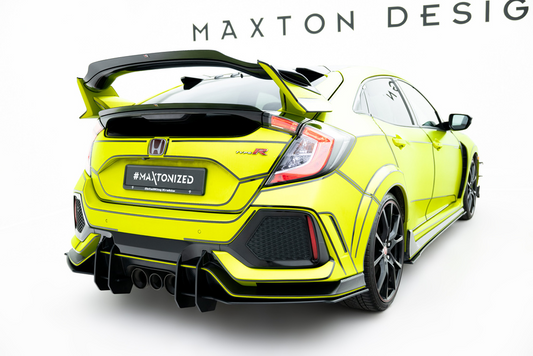Difusor Maxton Pro v2 Honda Civic Type R Mk10  2017 - 2021
