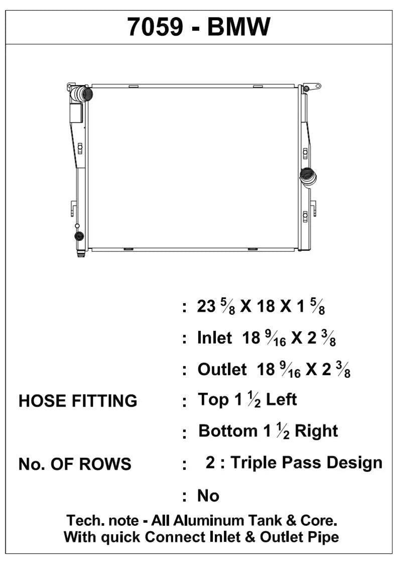Radiador de aluminio CSF Race para BMW M3 E9x