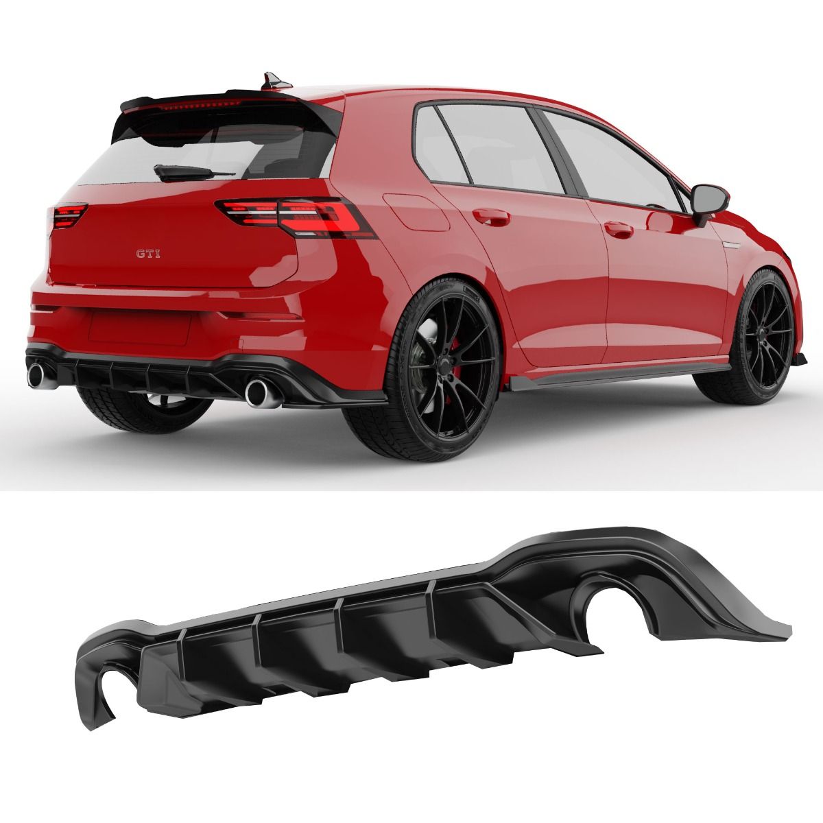 Difusor Apex golf mk8 GTI 2020-24