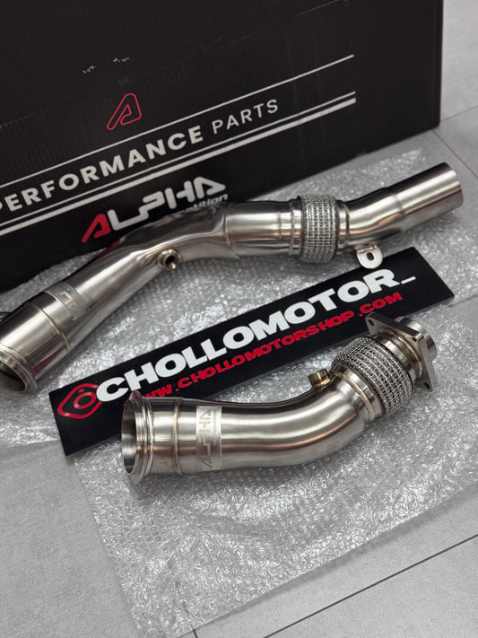Downpipes descatalizadas Alpha Competition para BMW M3 F80 / M4 F82 / M2 Competition F87