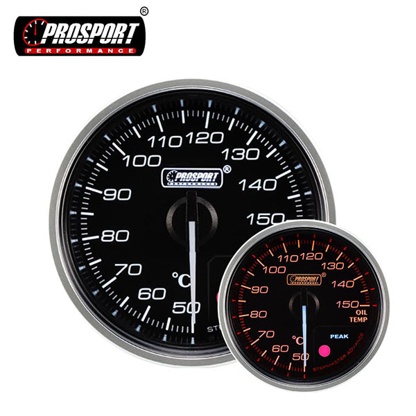 Manómetro temperatura aceite 52mm Prosport Supreme Rojo / Blanco