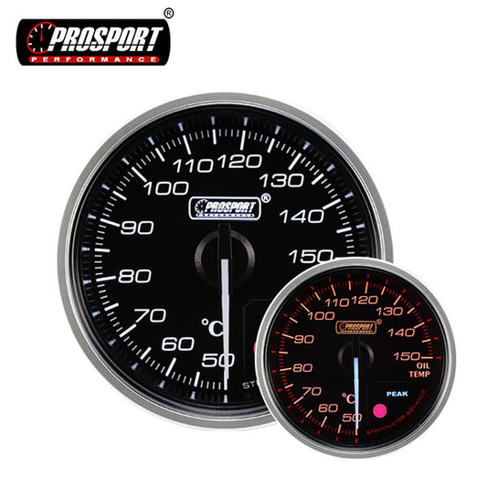 Manómetro temperatura aceite 52mm Prosport Supreme Rojo / Blanco