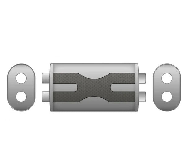 Silenciador Ovalado con X-Pipe V2