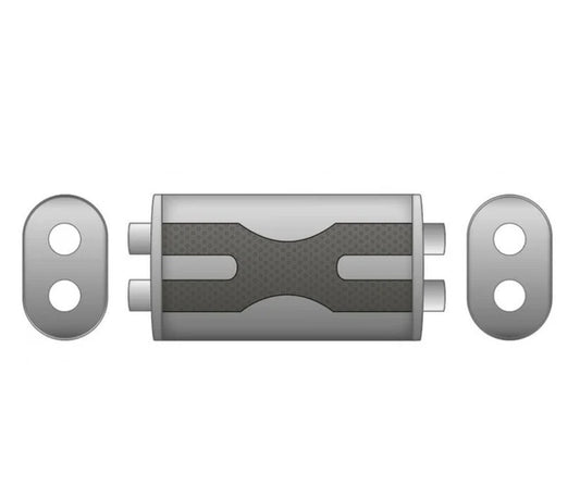 Silenciador Ovalado con X-Pipe V2