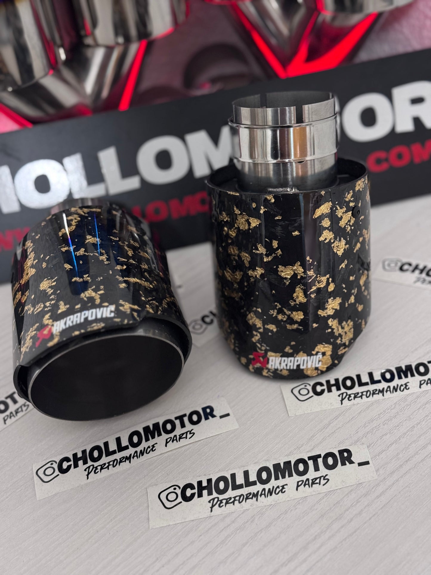 Cola individual Carbono Forjado + Dorado