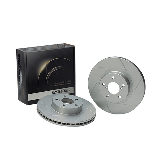 Discos de freno delanteros rayados Dixcel SD 340mm para Golf 7 R / Golf 7 GTI / Audi S3 8V / Seat Leon Cupra Mk3 / TT 8S