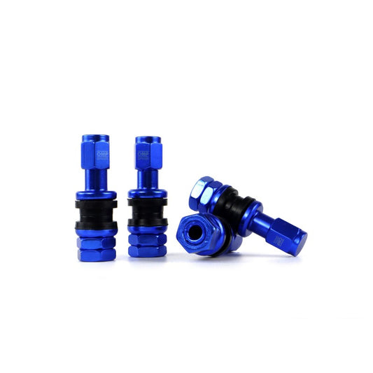 VALVULAS DE ALUMINIO COLOR AZUL OMP SPEED
