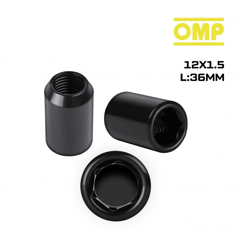 SET 4 TUERCAS ESTRELLA OMP 12X1.5 L:36MM