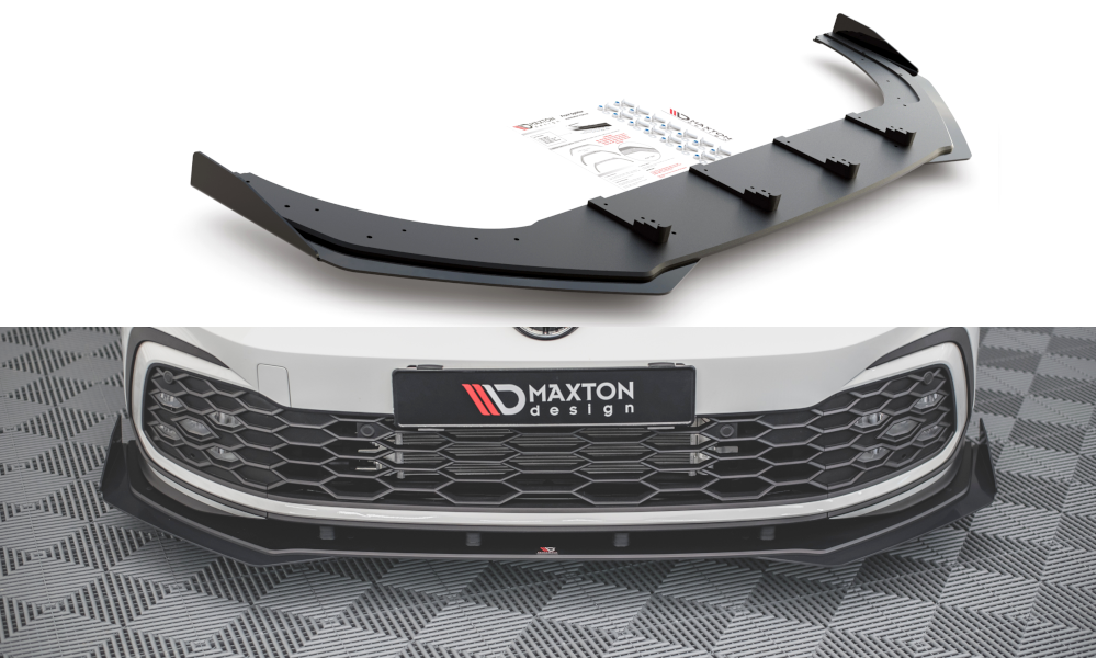 Lip Maxton Pro + flaps Golf mk8 GTI / GTE / GTD / R-Line 2020/24