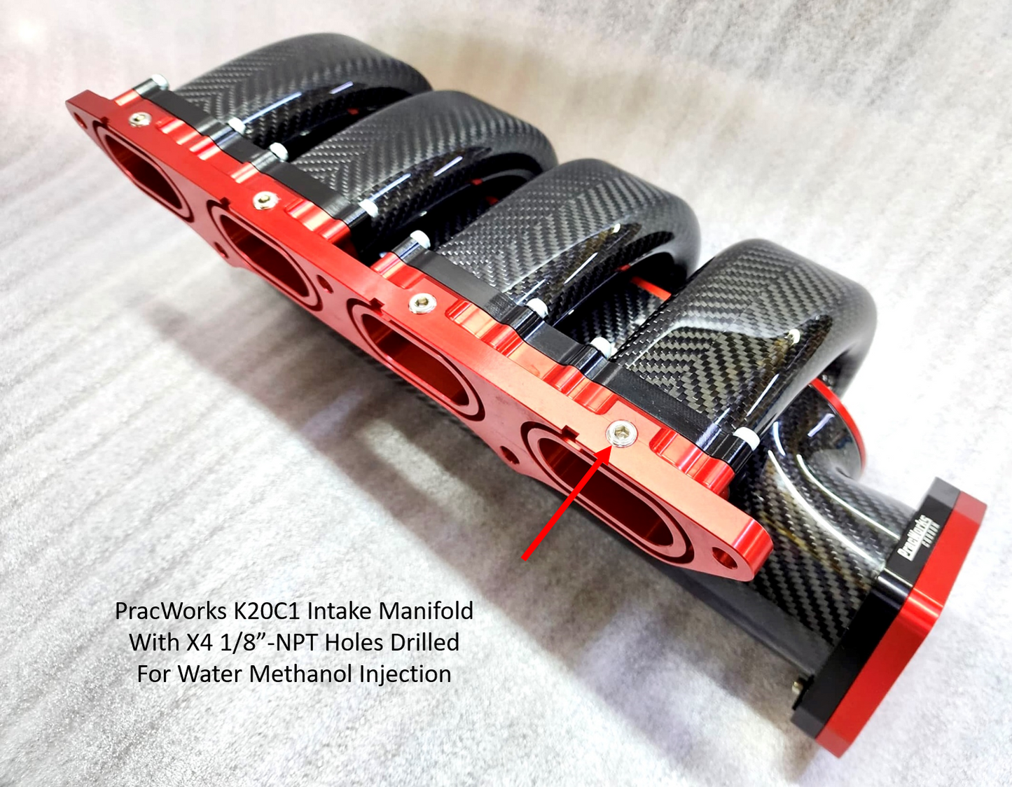 Colector de admision de carbono PracWorks para Honda Civic Type R FK2 / FK8 / FL5
