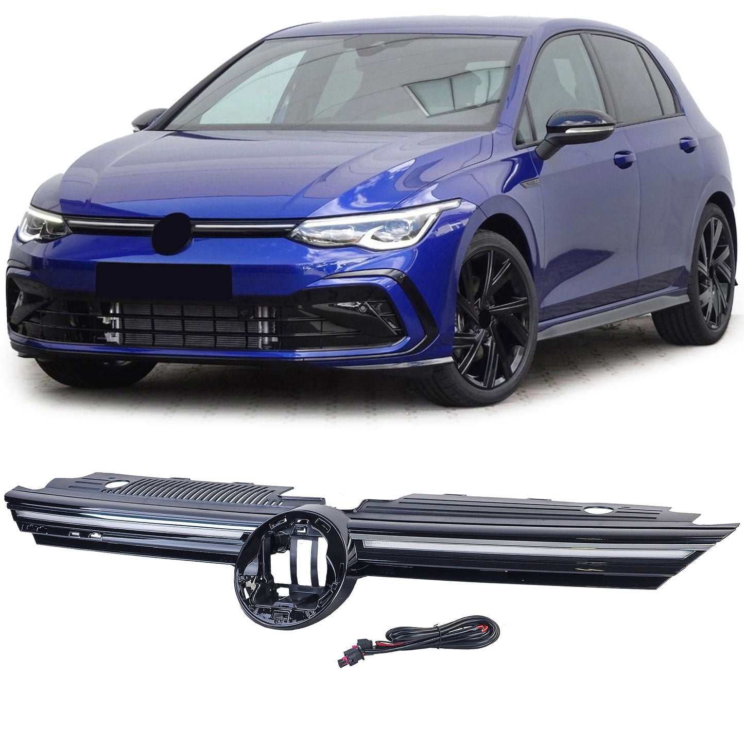 Parrilla Iluminada golf mk8 Standar/Gti