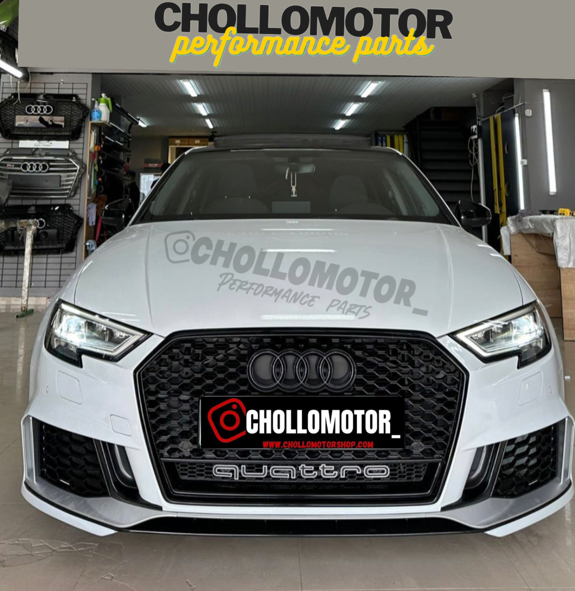 Paragolpes delantero audi a3 look RS3 16/20