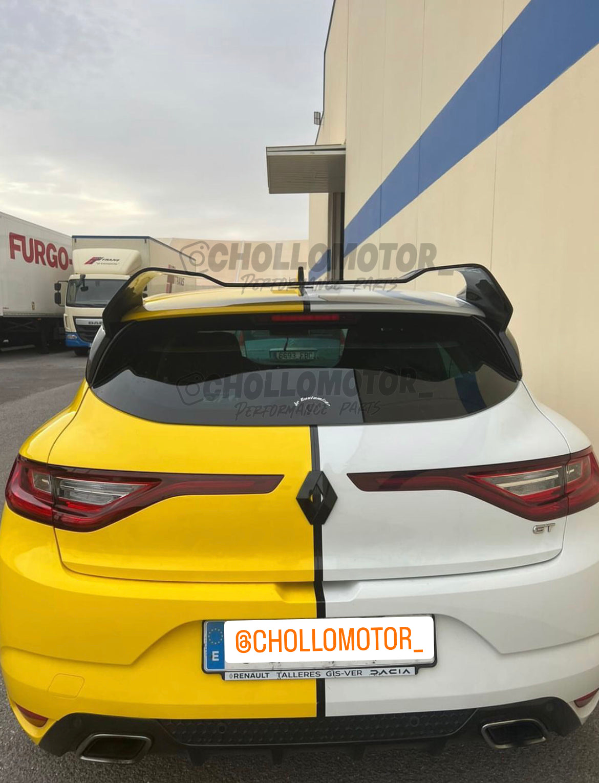 Aleron Renault Megane 4 look Trophy
